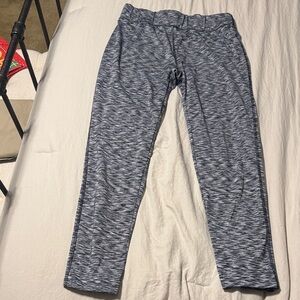 Beverly Hills Polo Club Black & Gray Athletic Pants with Marled Texture